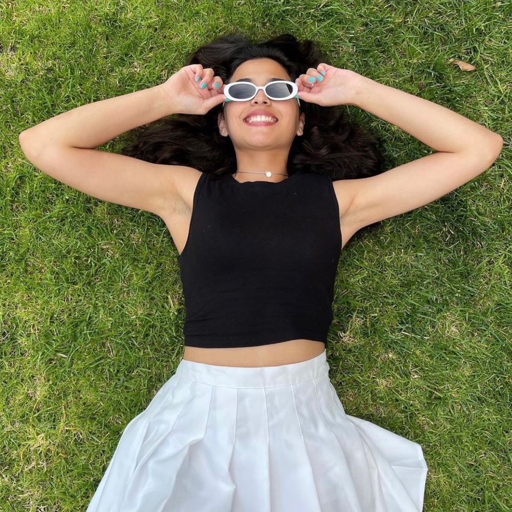 White Oval Sunglasses